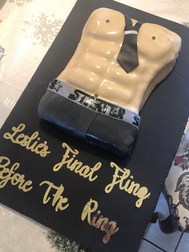 Bachelorette Cake — custom cake by Zugar Coma Zweetz