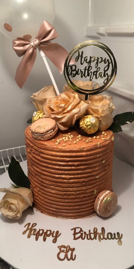 Happy Birthday Cake 2 — custom cake by Zugar Coma Zweetz