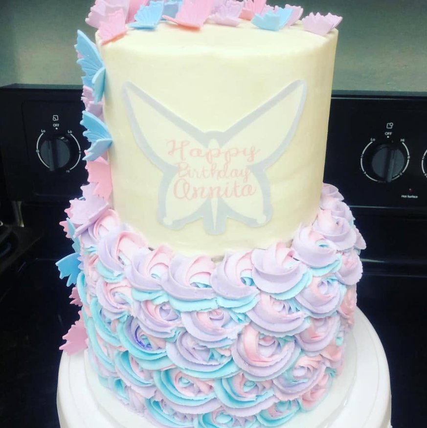 Happy Birthday Cake 4 — custom cake by Zugar Coma Zweetz