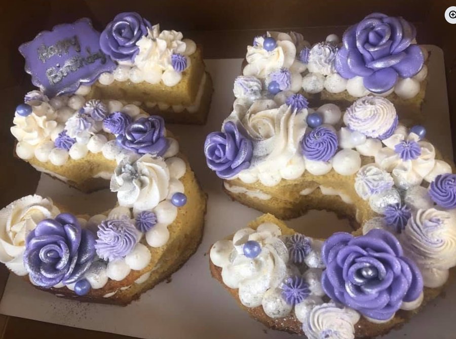 Lilacs Birthday Cake — custom cake by Zugar Coma Zweetz
