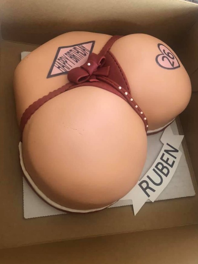 Smack That Happy Birthday Cake — custom cake by Zugar Coma Zweetz