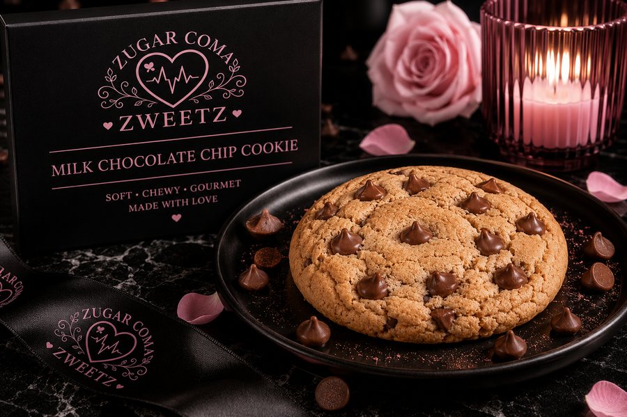 Milk Chocolate Chip Cookie — Zugar Coma Zweetz
