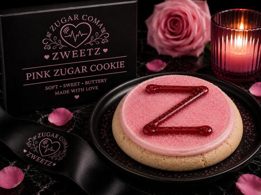 Pink Zugar Cookie — Zugar Coma Zweetz