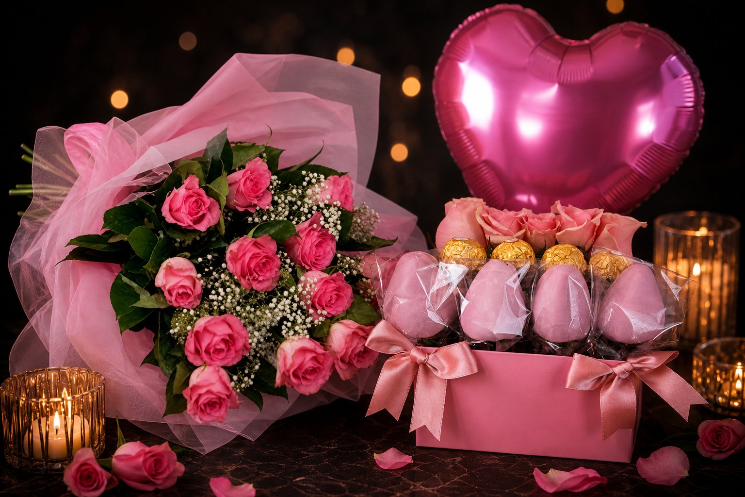 Sweet Hello · Pink gift ensemble